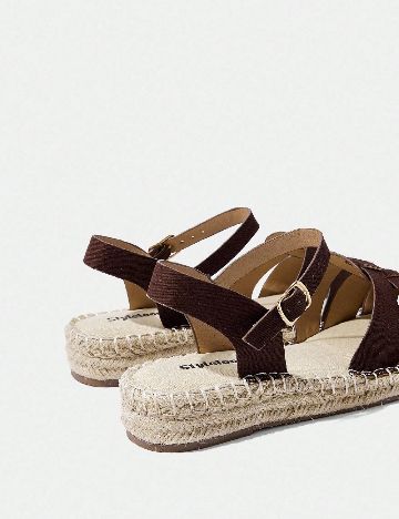 Espadrile SHEIN, maro