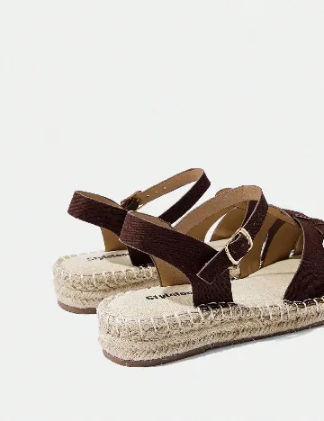 Espadrile SHEIN, maro