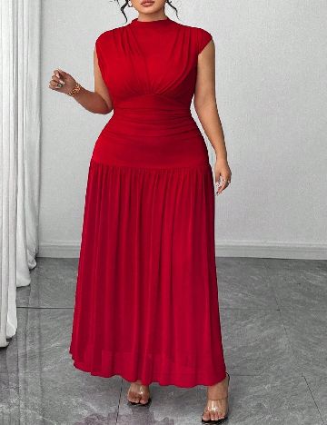 Rochie lunga SHEIN CURVE, rosu