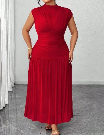 Rochie lunga SHEIN CURVE, rosu