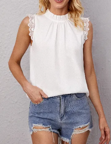 Bluza Emery Rose, alb