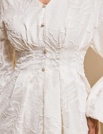 Rochie scurta SHEIN, ecru