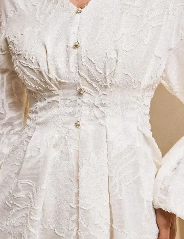 Rochie scurta SHEIN, ecru