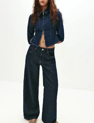 Blugi Pull&Bear, bleumarin