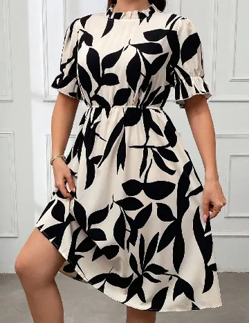 Rochie medie SHEIN CURVE, crem