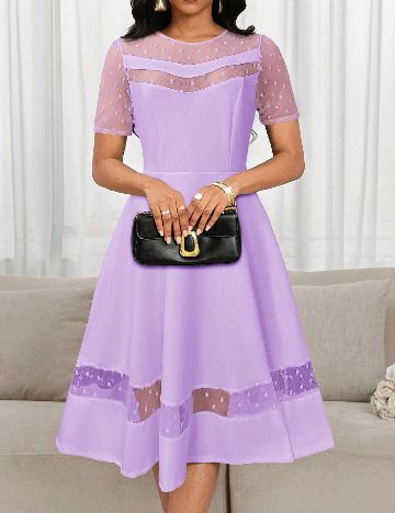 Rochie medie SHEIN, mov