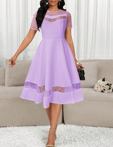 Rochie medie SHEIN, mov