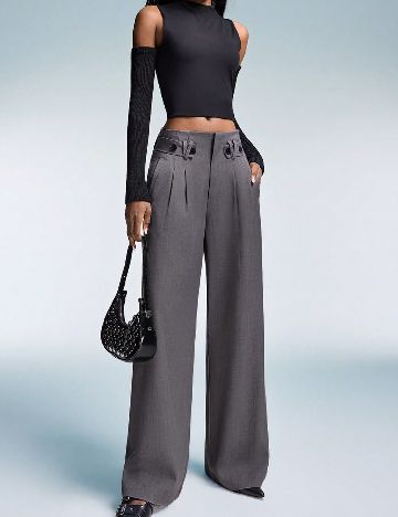 Pantaloni Aveloria, gri
