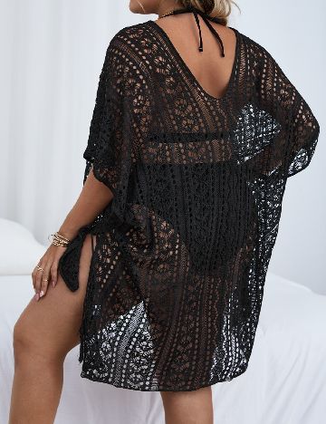 Rochie de plaja SHEIN CURVE, negru