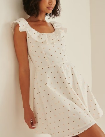 Rochie scurta NA-KD, alb