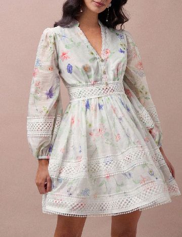 Rochie scurta SHEIN, floral print