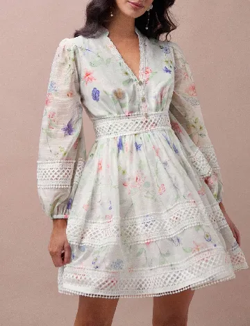 Rochie scurta SHEIN, floral print