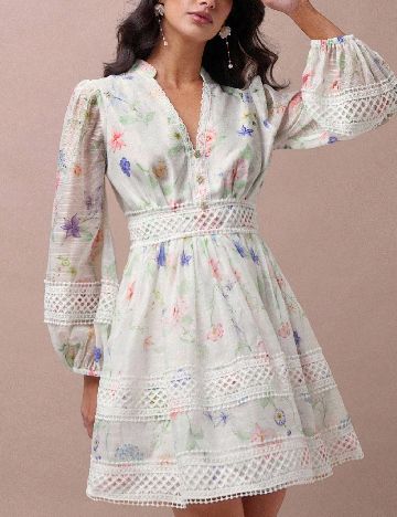 Rochie scurta SHEIN, floral print