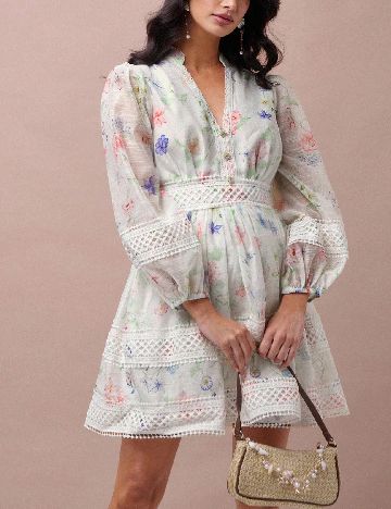 Rochie scurta SHEIN, floral print