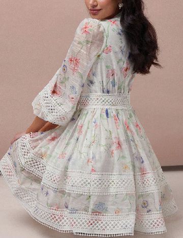 Rochie scurta SHEIN, floral print