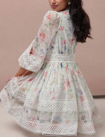 Rochie scurta SHEIN, floral print