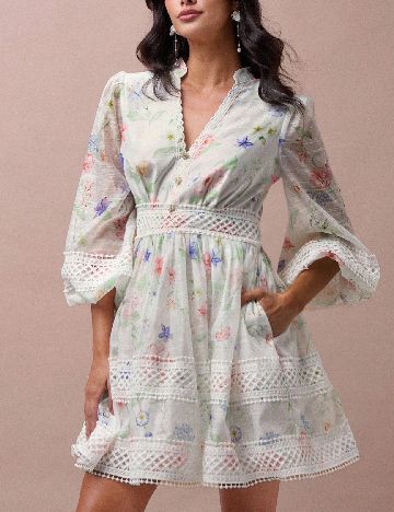 Rochie scurta SHEIN, floral print