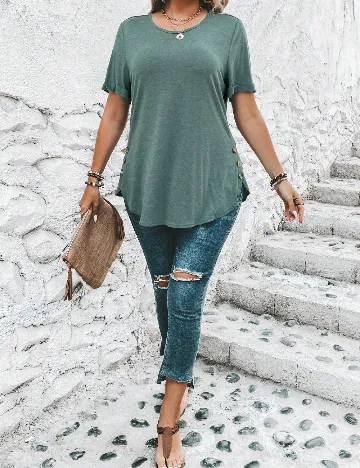 Bluza SHEIN CURVE, verde