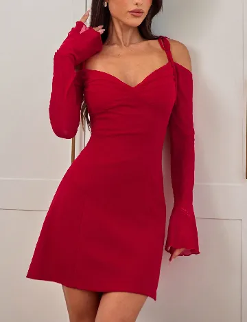 Rochie scurta SHEIN, rosu