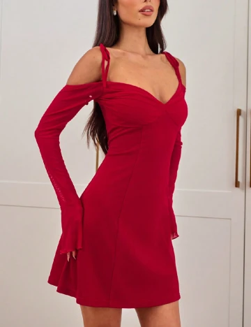 Rochie scurta SHEIN, rosu