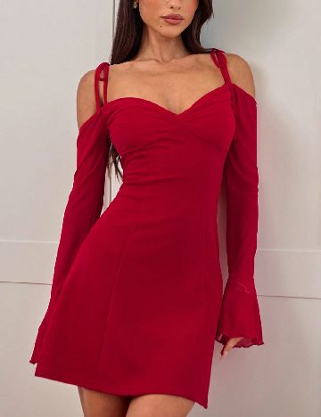 Rochie scurta SHEIN, rosu