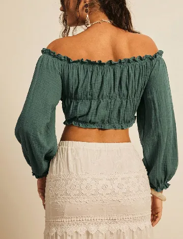 Top SHEIN CURVE, verde