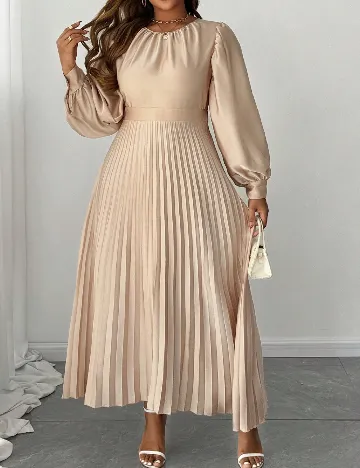 Rochie lunga SHEIN CURVE, crem