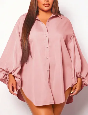 Rochie scurta SHEIN CURVE, roz