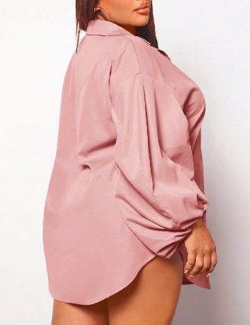 Rochie scurta SHEIN CURVE, roz