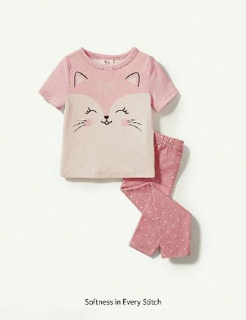 Pijama Cozy Pixies, roz