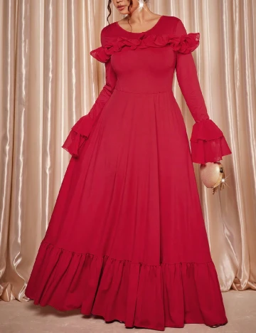 Rochie lunga SHEIN CURVE, rosu