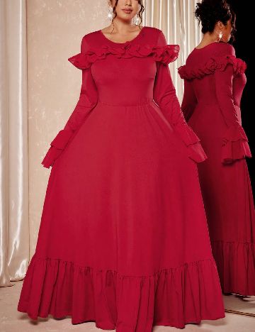 Rochie lunga SHEIN CURVE, rosu