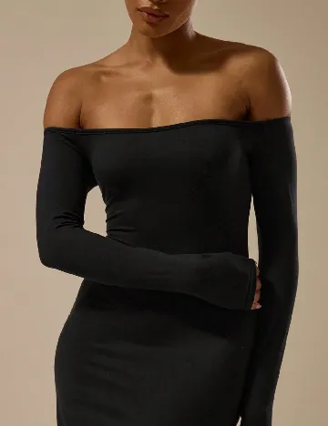 Rochie lunga Musera, negru