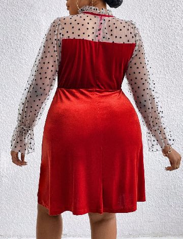 Rochie scurta SHEIN CURVE, rosu