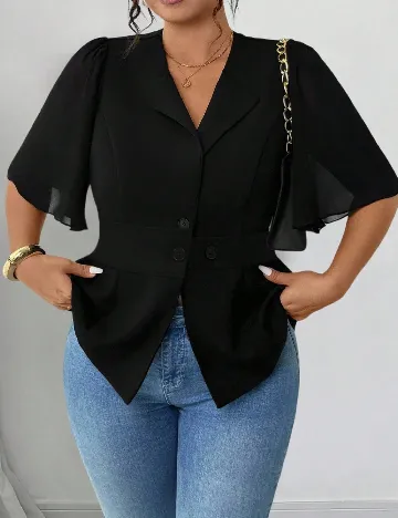 Bluza SHEIN CURVE, negru