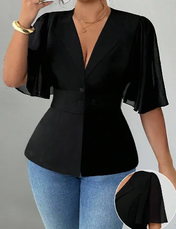 Bluza SHEIN CURVE, negru