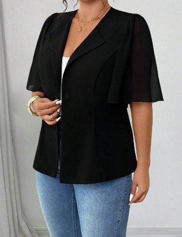 Bluza SHEIN CURVE, negru