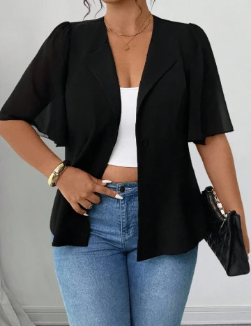 Bluza SHEIN CURVE, negru