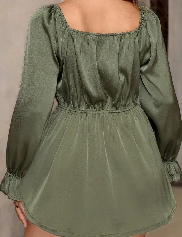 Bluza SHEIN CURVE, verde