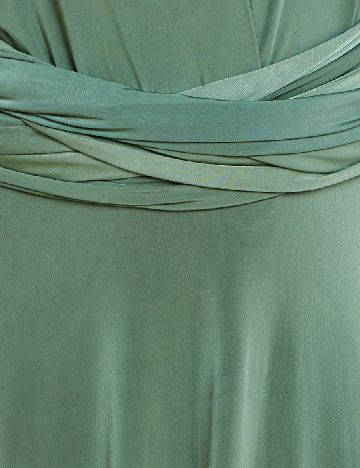 Rochie lunga Goddiva, verde