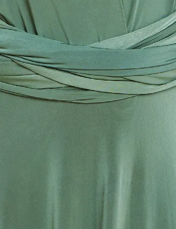 Rochie lunga Goddiva, verde