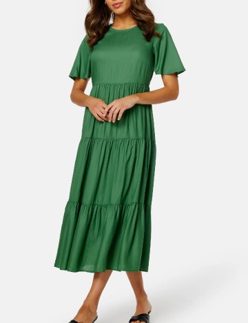 Rochie medie Happy Holly, verde