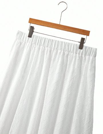 Fusta SHEIN CURVE, alb