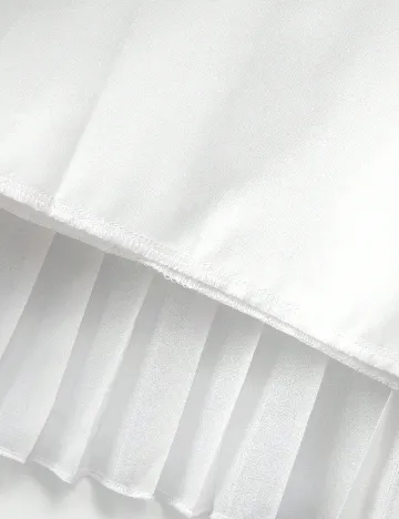 Fusta SHEIN CURVE, alb