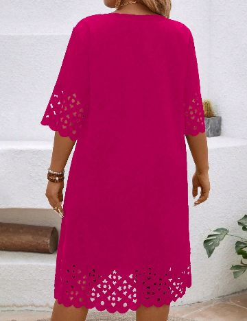 Rochie medie SHEIN CURVE, roz