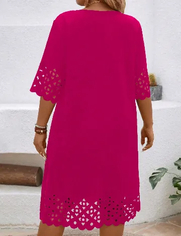 Rochie medie SHEIN CURVE, roz