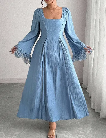 Rochie lunga SHEIN CURVE, albastru