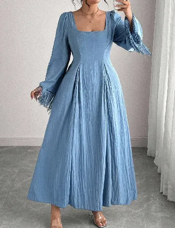 Rochie lunga SHEIN CURVE, albastru