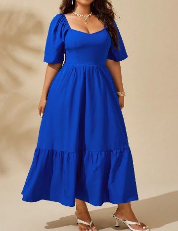 Rochie lunga SHEIN CURVE, albastru