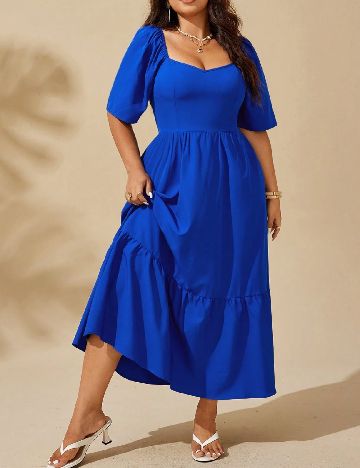 Rochie lunga SHEIN CURVE, albastru